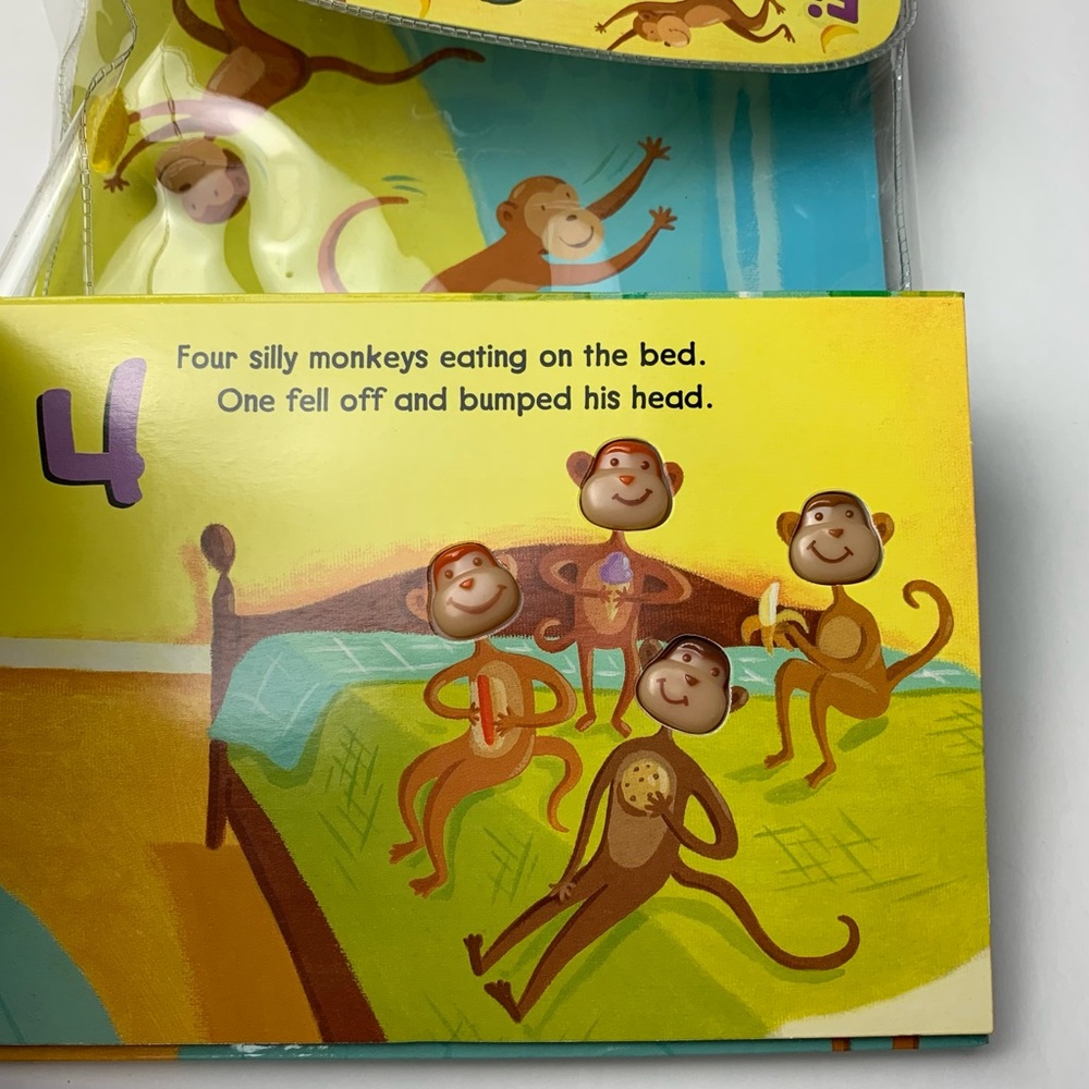 Five Silly Monkey children’s book with puppet - Picture 8 of 12